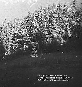 COLO JEUNE FRANCE 1955 foret de nos jeux au dessus du Ru